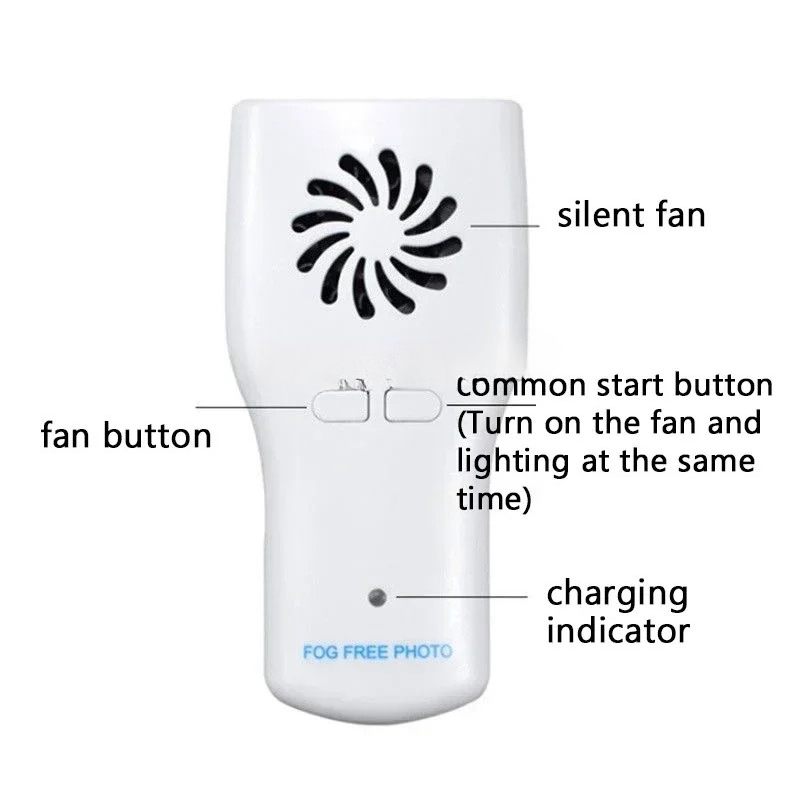 Photography Lighting Reflectors - Orthodontic Mirror with Light, Anti Fog,