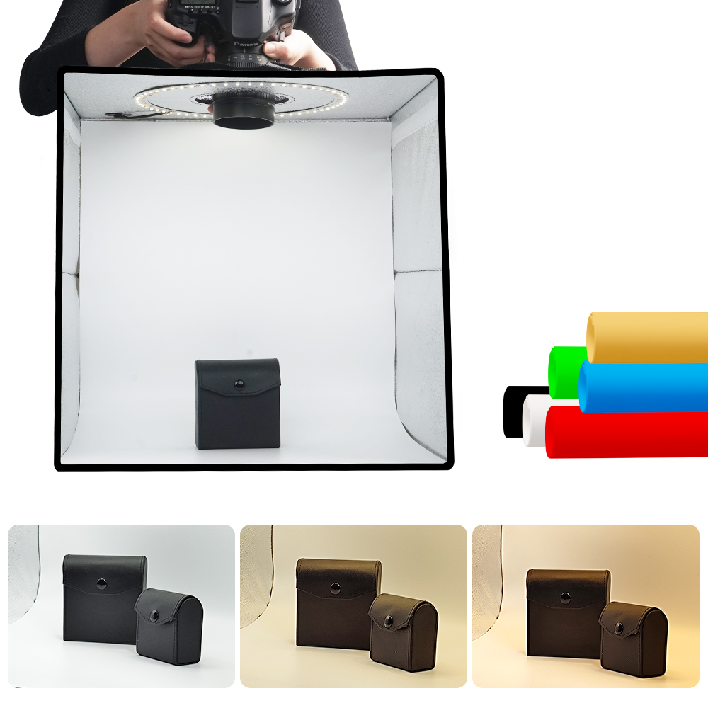 Photography Lighting Set Up - Lightdow Dimmable Photo Box LED Light