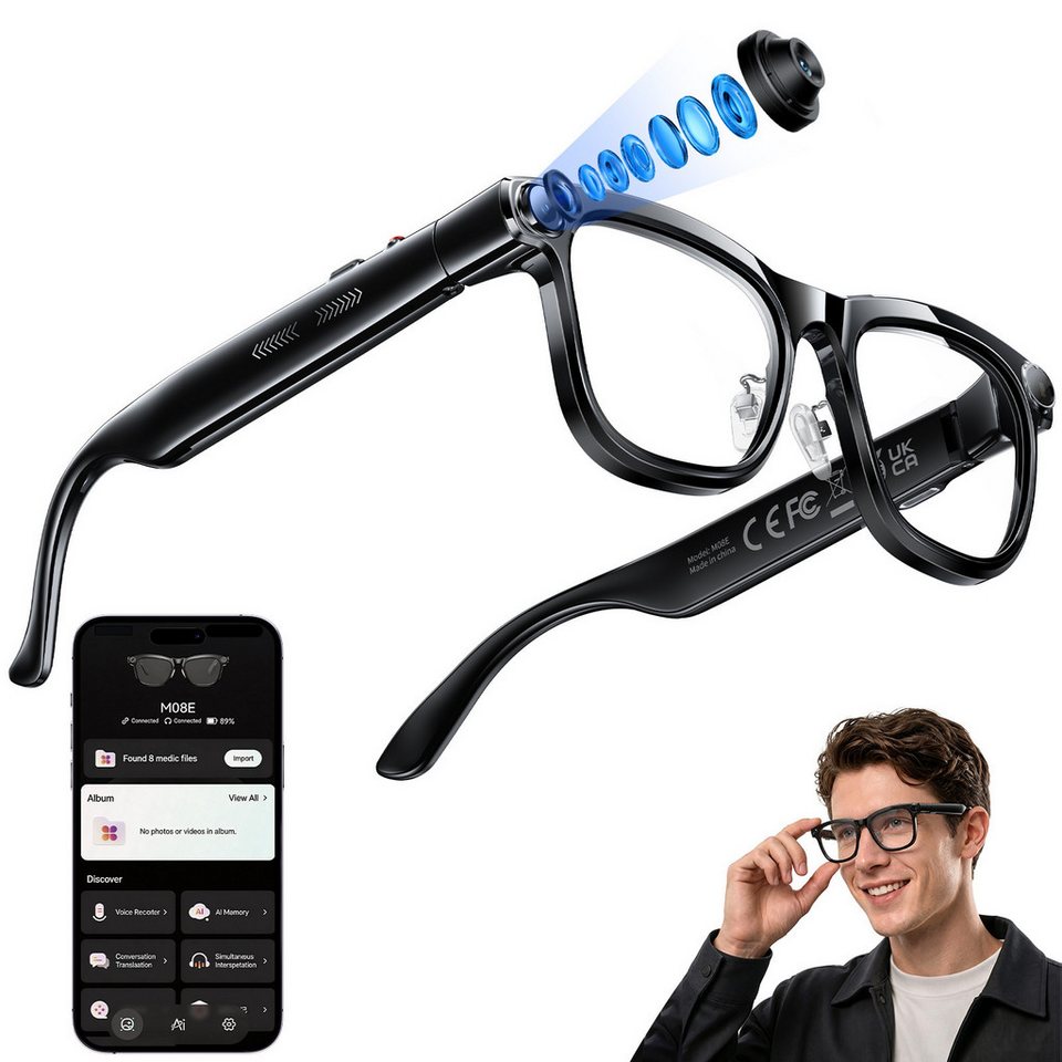 AI Smart Glasses with ChatGPT  - Photography With Lighting recension och pris