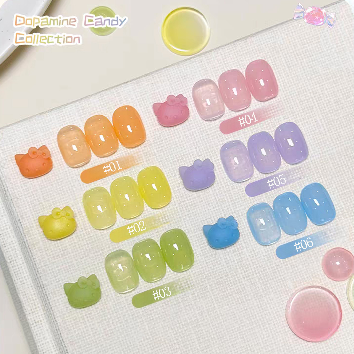 1pcs WS Ice Transparent Dopami - Coloured Gel Set recension och pris