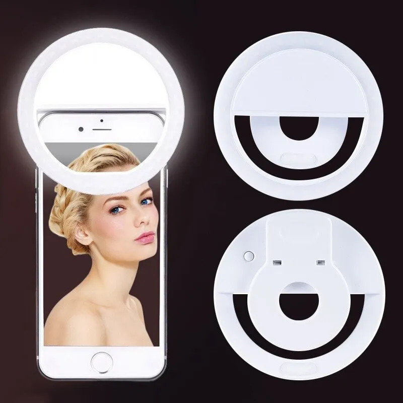 USB Rechargeable LED Selfie Ri - Photography Lighting Set Up recension och pris