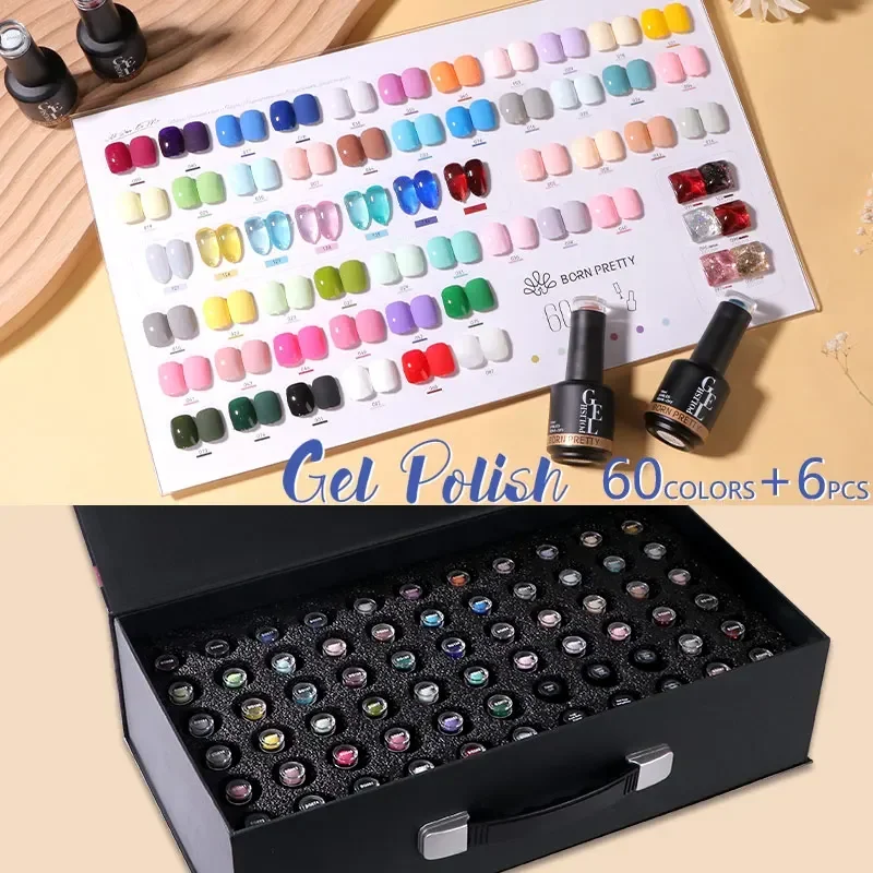 BORN PRETTY 60 Colour Professi - Coloured Gel Set recension och pris