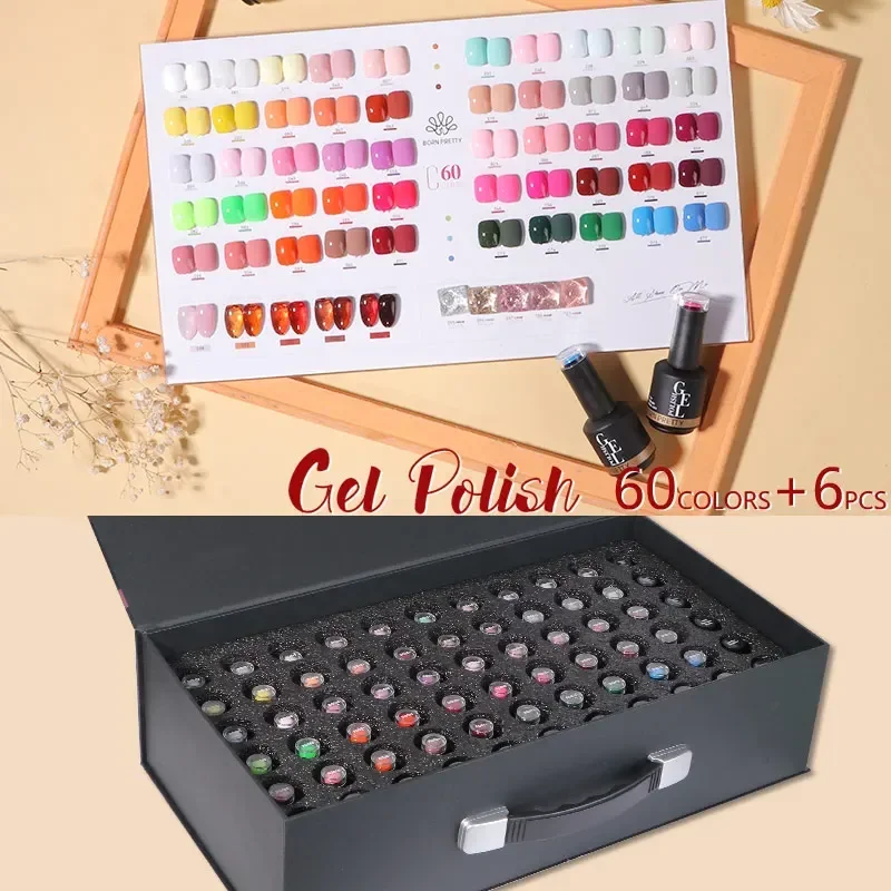 BORN PRETTY 60 Colour Professi - Coloured Gel Set recension och pris