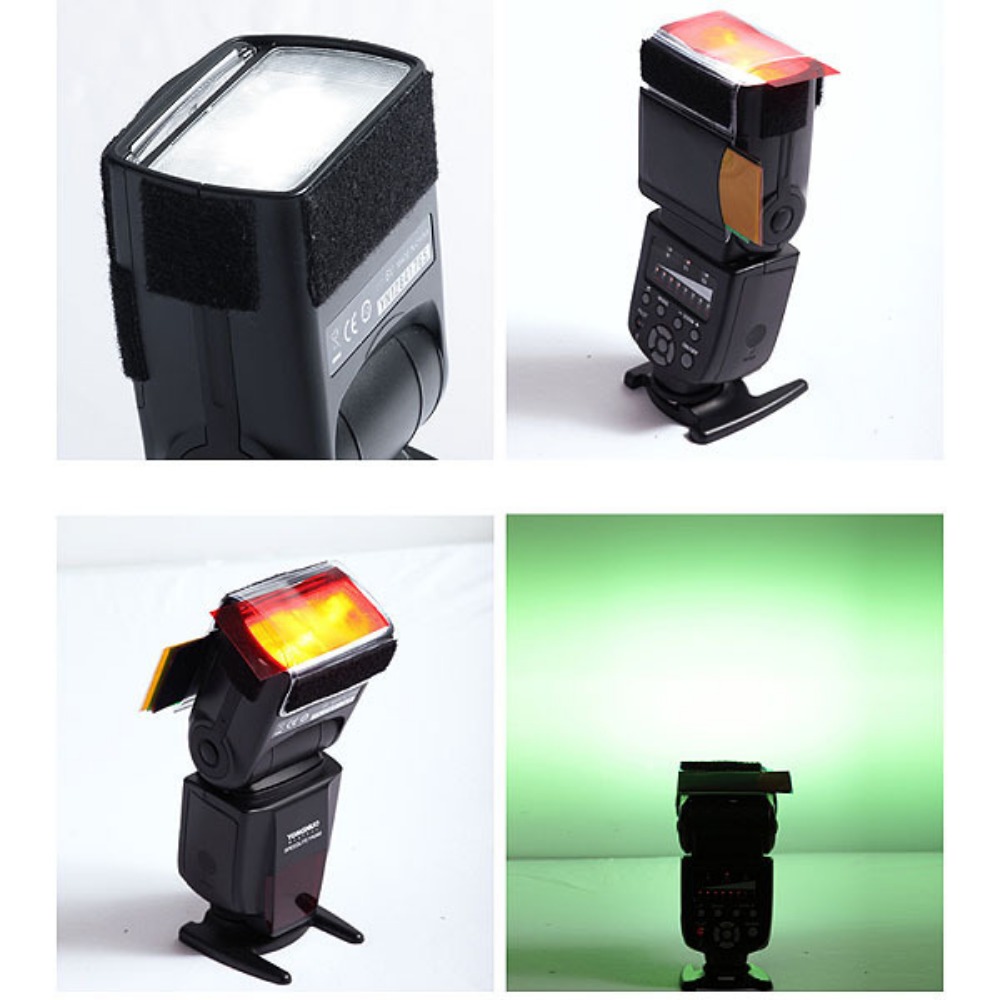 12 Colors Camera Flash Gels Li - Photography Lighting Meter recension och pris