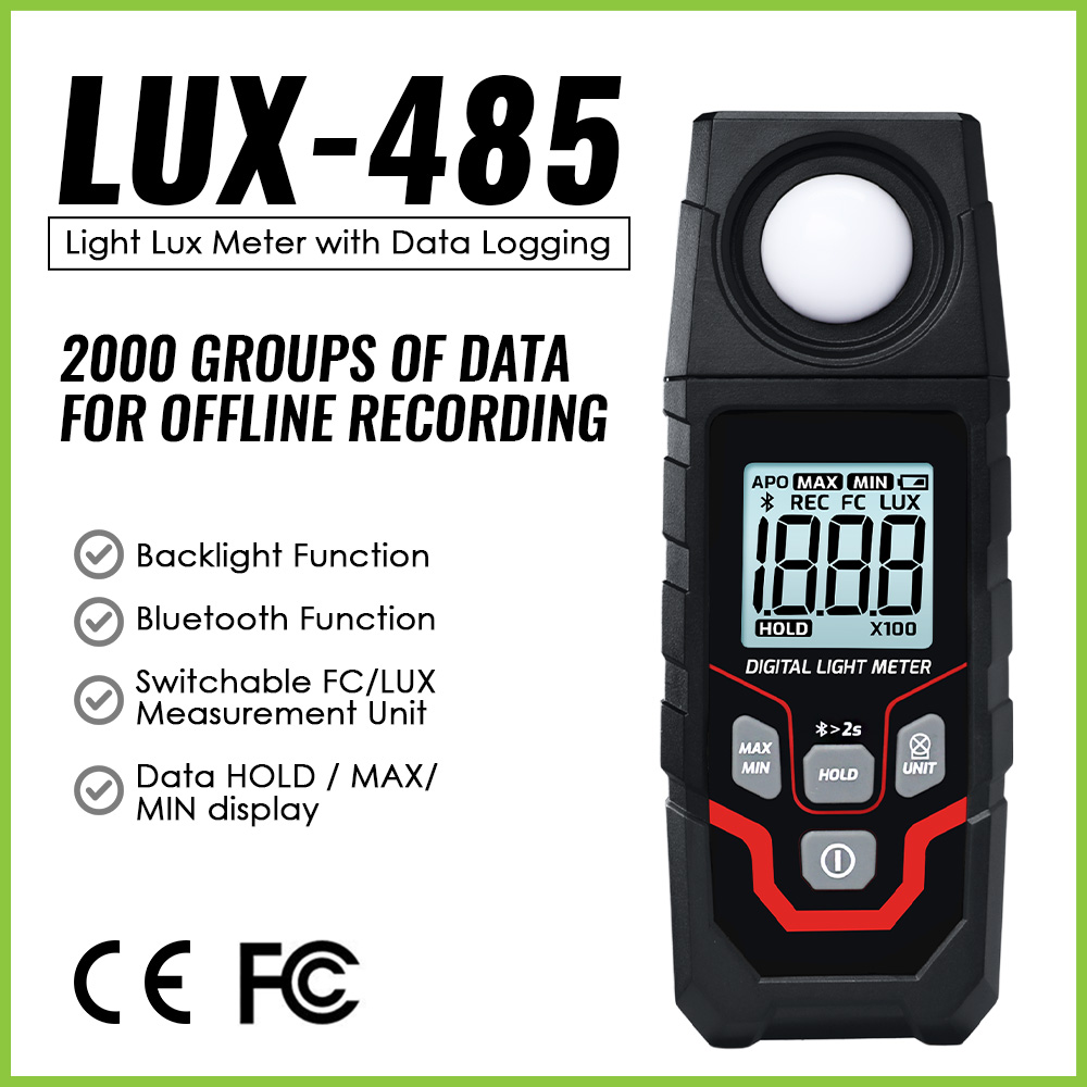 Bluetooth Digital Lux Meter w/ - Photography Lighting Meter recension och pris