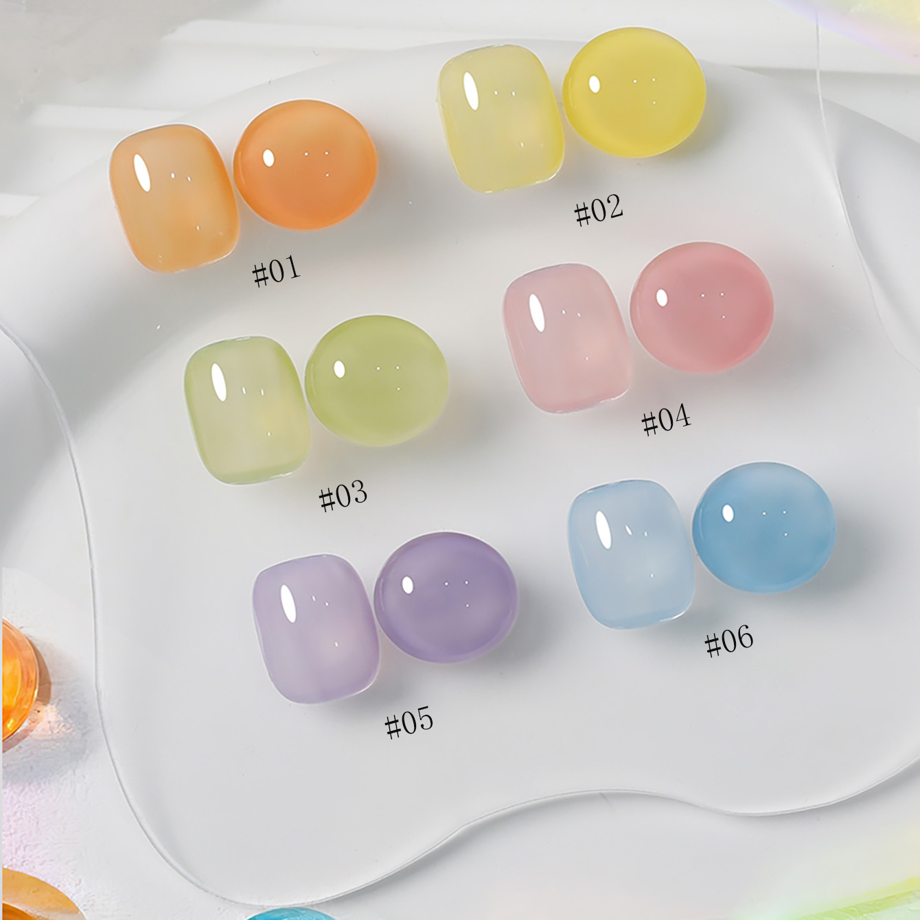 1pcs WS Dopamine Macaron Ice T - Coloured Gel Set recension och pris