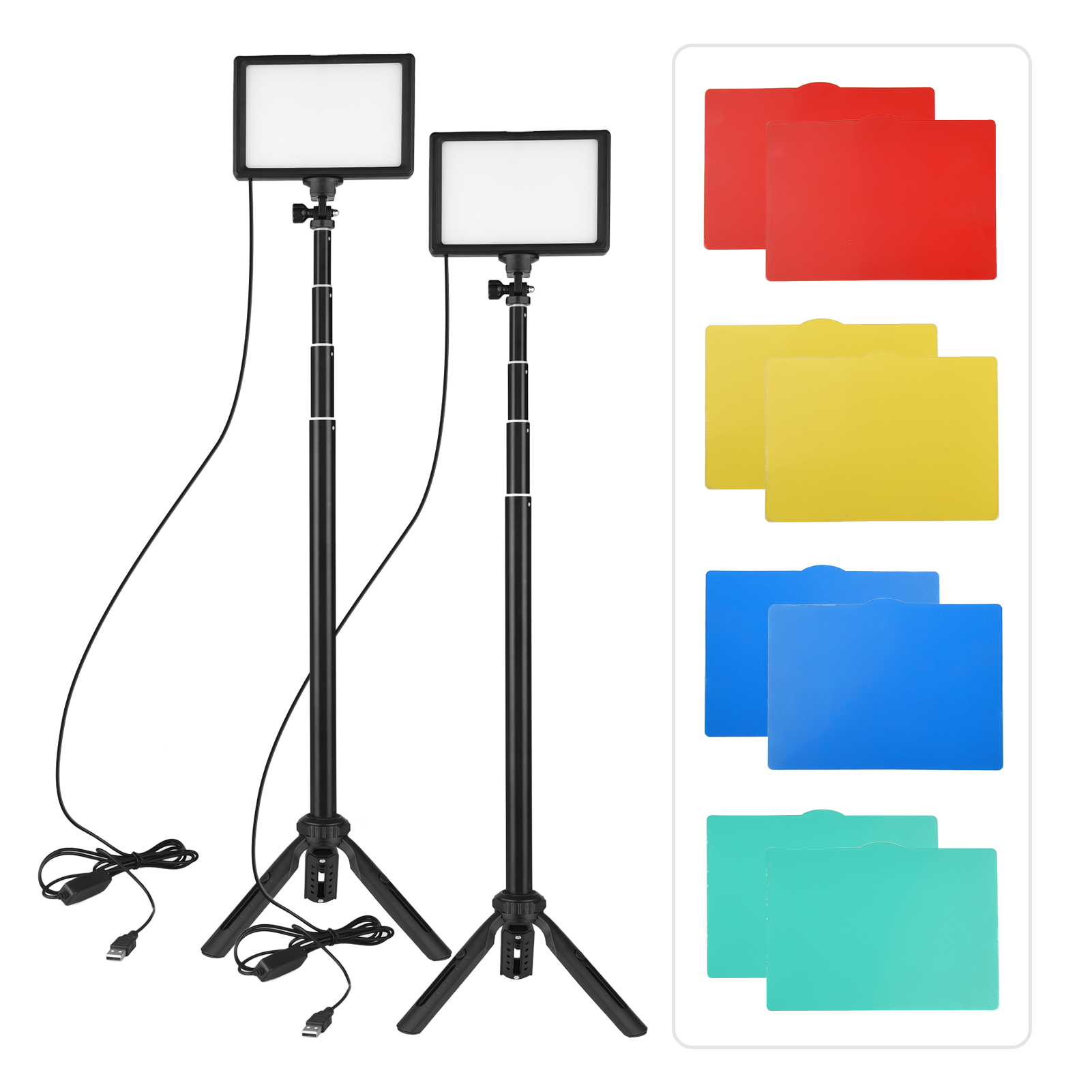 Andoer 2pcs LED Video Light Ki - Photography Umbrella Lighting Kit recension och pris
